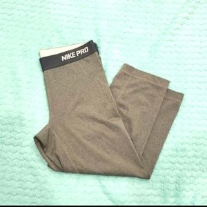 Nike Pro dri fit gray Leggings